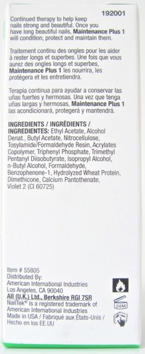 Nail Tek Strengthener 1 Maintenance Plus For Normal Healthy Nails 0.5 oz - Picture 3 of 3