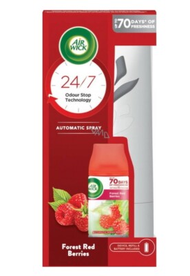 2x Airwick Freshmatic Max Starter Set- Halter+Refill ''Forest Red Berries''- 250ml