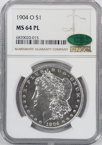 1904-O Morgan Silver Dollar NGC MS64PL CAC