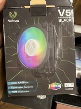 Vetroo V5 ARGB CPU Air Cooler w/ 5 Heat Pipes 120mm PWM Processor 150W TDP 