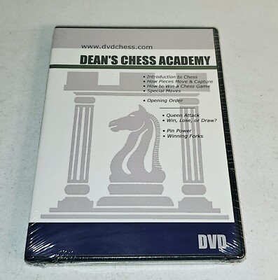 DEAN'S CHESS ACADEMY DVD 2-Disc Course 2003, Dean Ippolito, The Chess House RARE