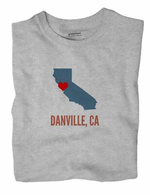 Danville California CA T-Shirt HEART