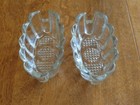 PRINCESS HOUSE GLASS FORK AND SPOON REST UTENSIL HOLDER LOT OF 2