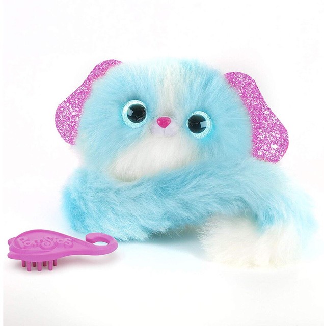 LULU Pomsies Pom Pom Plush Interactive Pet Blue White Color Change