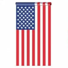 US 2.5 x 4 AMERICAN FLAG POLE HEM BANNER SLEEVE POCKET 