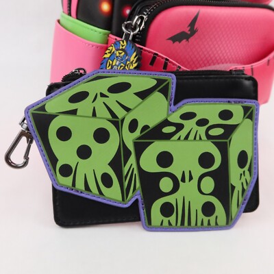 Loungefly Oogie Boogie Mini Backpack Dice Coin Bag & Pin Neon NYCC