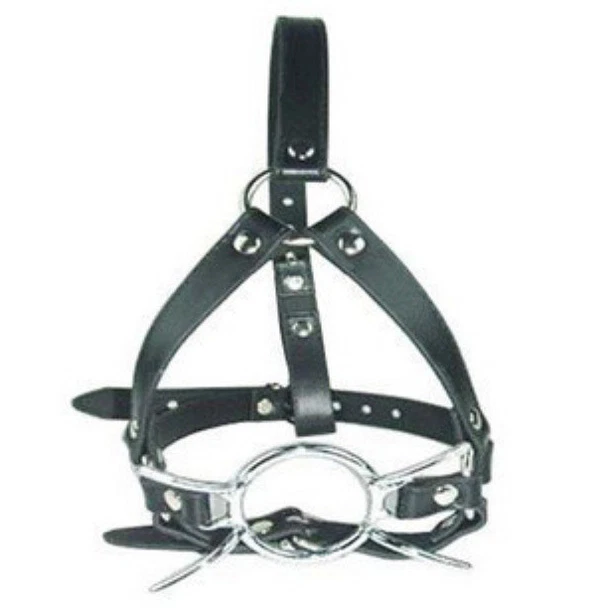 Genuine Real Cowhide Leather Adjustable belt Spider Mouth Head Hood