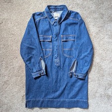 Gap Workwear Size Medium Heavy Denim Dress 100% Cotton Excellent Cond