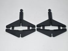  2 Tyco Electric Slot Car Racing: 3 Support B-7808 Black, 2.5"     T12 