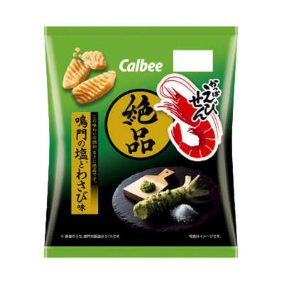 Japan Calbee Zeppin Kappa Ebis Naruto Salt & Wasabi Flavor Snacks 50g× 12...