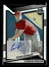 2022 Panini Elite Extra Edition Connor Prielipp Prime Numbers Auto A /210 UX4452