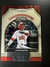 2022 Panini Prizm Juan Soto #CS-7 BASEBALL CARD Nationals Championship Stage