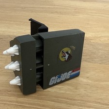 GI Joe ARAH 1988 Mean Dog Parts Missile Box With Pivot Ledge 5 White Missiles