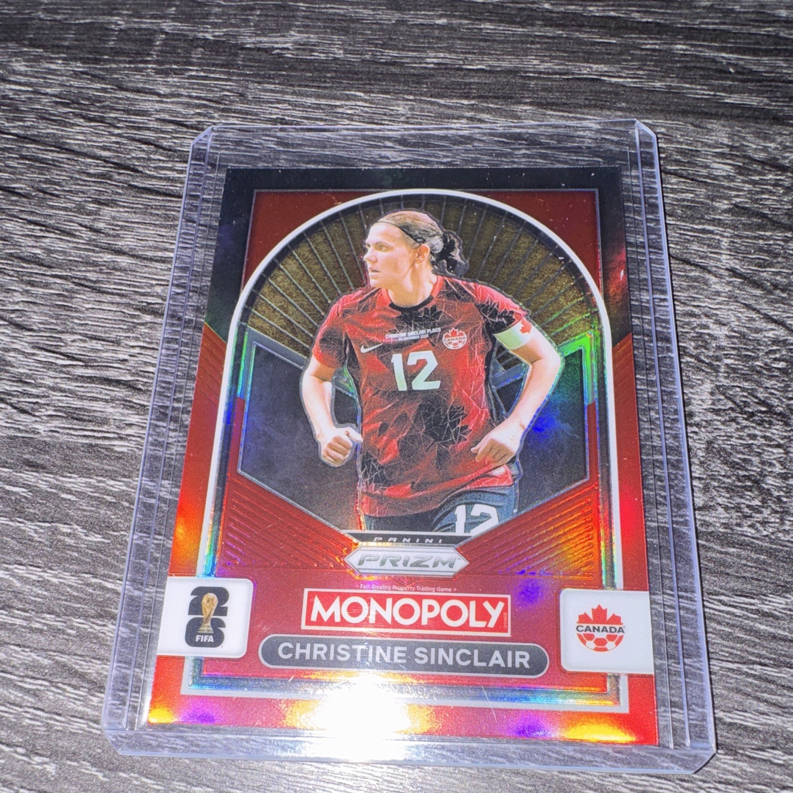 Panini Prizm Monopoly FIFA World Cup 2026 Soccer Christine Sinclair #100