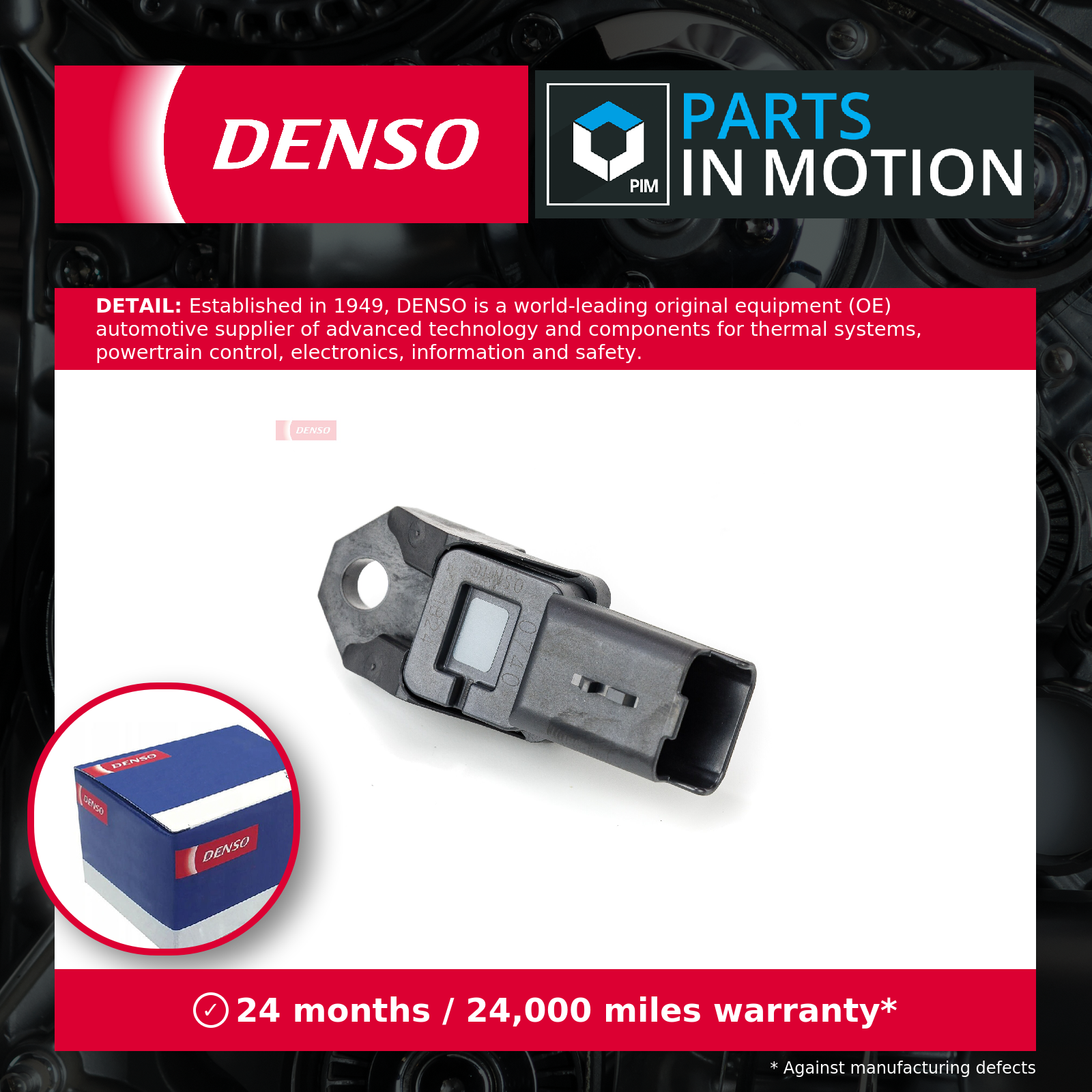 MAP Sensor fits PEUGEOT PARTNER 1.6D 2005 on Manifold Pressure Denso 1920CZ New - Image 6