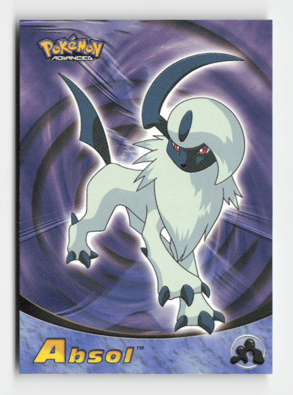 2003 Topps Red Logo Absol #9 Normal - Pokémon Advanced TV Edition LP