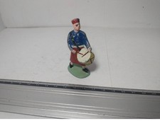 Fig&uuml;rchen Soldat IN Blei Alu Antik Quiralu? Vintage Nr. 6 Trommel