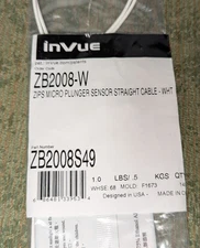 InVue Zips Micro Plunger Sensor Straight Cable (1 Single) ZB2008S49