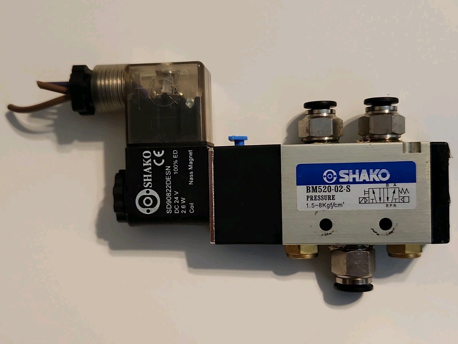SHAKO BM520-02-S Solenoid Valve, SD90822DESN - Warranty & Free Shipping