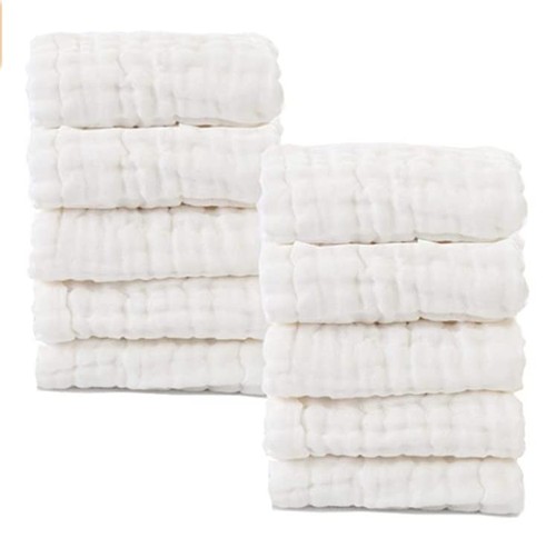 Baby Washcloths - Natural Cotton Baby - Soft Newborn Baby Face Towel for Sens... - Picture 8 of 8