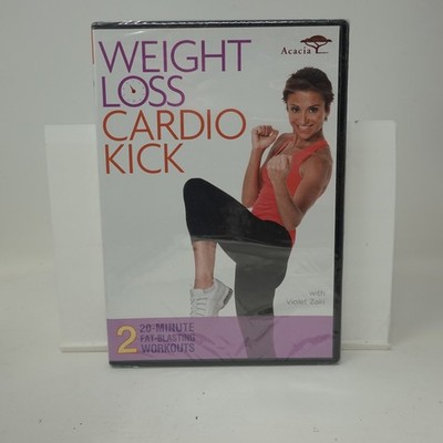 WEIGHT LOSS CARDIO KICK DVD 2009 20-Min Workouts Violet Zaki 16-Pg Booklet
