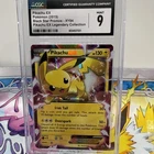 Pikachu EX XY84 CGC 9 Mint + 2015 Black Star Promo Pokémon Card