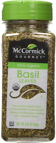 McCormick Gourmet 100% Organic Basil, 2.85 Ounce - Picture 1 of 5