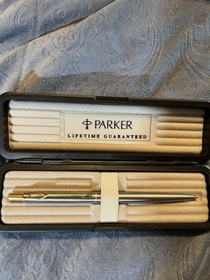 Parker Pen With Arrow Clip Made In USA Original Box & Paper