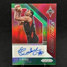 2020 Panini Prizm WNBA Signatures Green Prizm Liz Cambage Aces First Year Aces