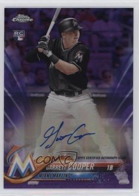 2018 Topps Chrome Rookie Purple Refractor 98/250 Garrett Cooper Auto RC 0jd0