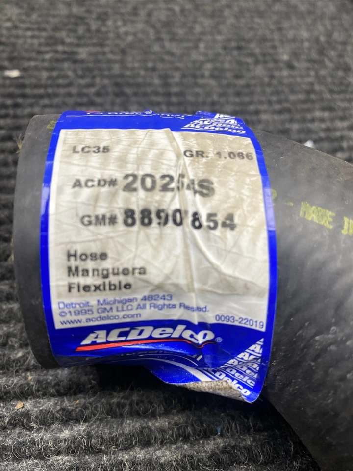 Manguera de radiador inferior ACDelco Professional/Dorado 20254S Foto 4 de 4