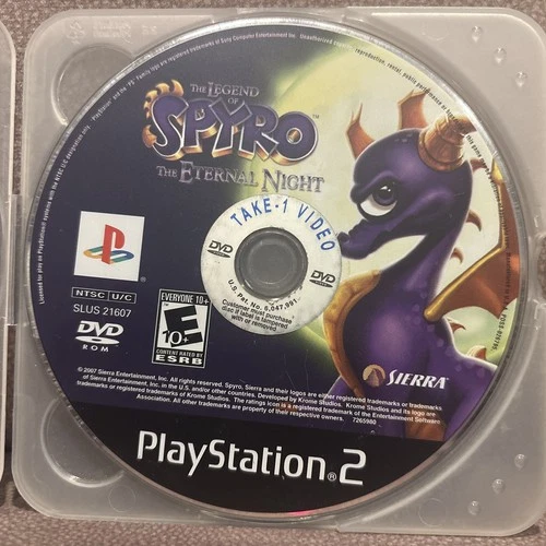 The Legend of Spyro The Eternal Night (Sony PlayStation 2, PS2, 2007) Game Only