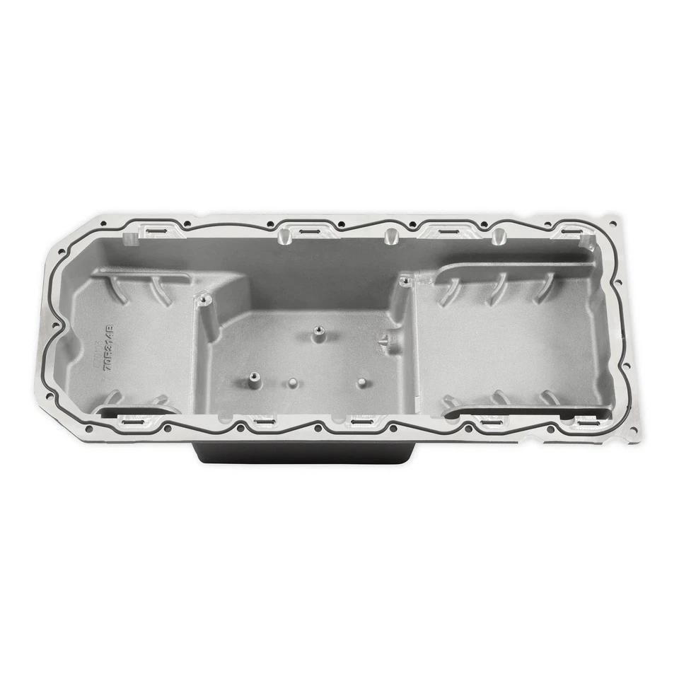Cacerola de aceite intercambiable de motor Holley 302-64BK Gen III Hemi - cárter medio - Hellcat - negra Foto 3 de 4