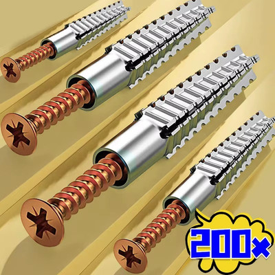 200/10 Set Wand Spreizanker mit Schrauben Trockenbau Fliesen Befestigung UK