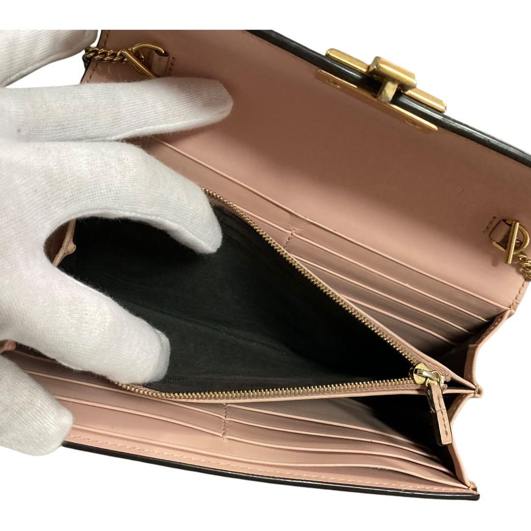 Gucci Chain Wallet 2‑Way Python Pattern Leather B… - image 22