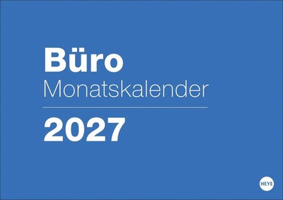 Büro Monatsplaner 2027 | Heye | Kalender | Bürokalender Heye | Spiralbindung