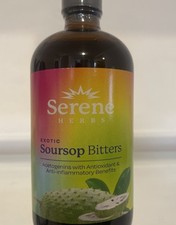 Soursop Bitters Liquid with Soursop Leaves for Gut Health Immune Serene 16oz
