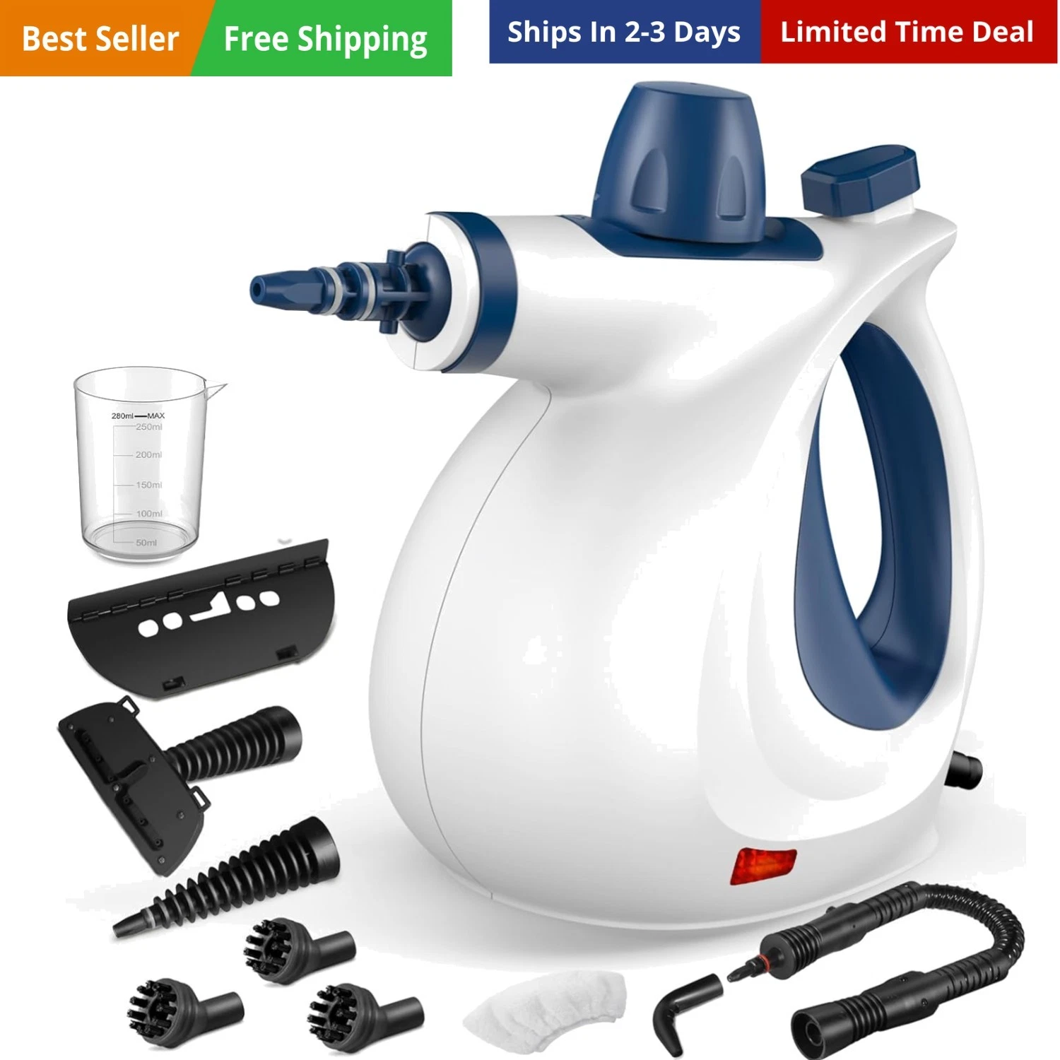 Pressurized Handheld Multi-Surface Natural with 12 pcs Accessories, Multi-Pur...