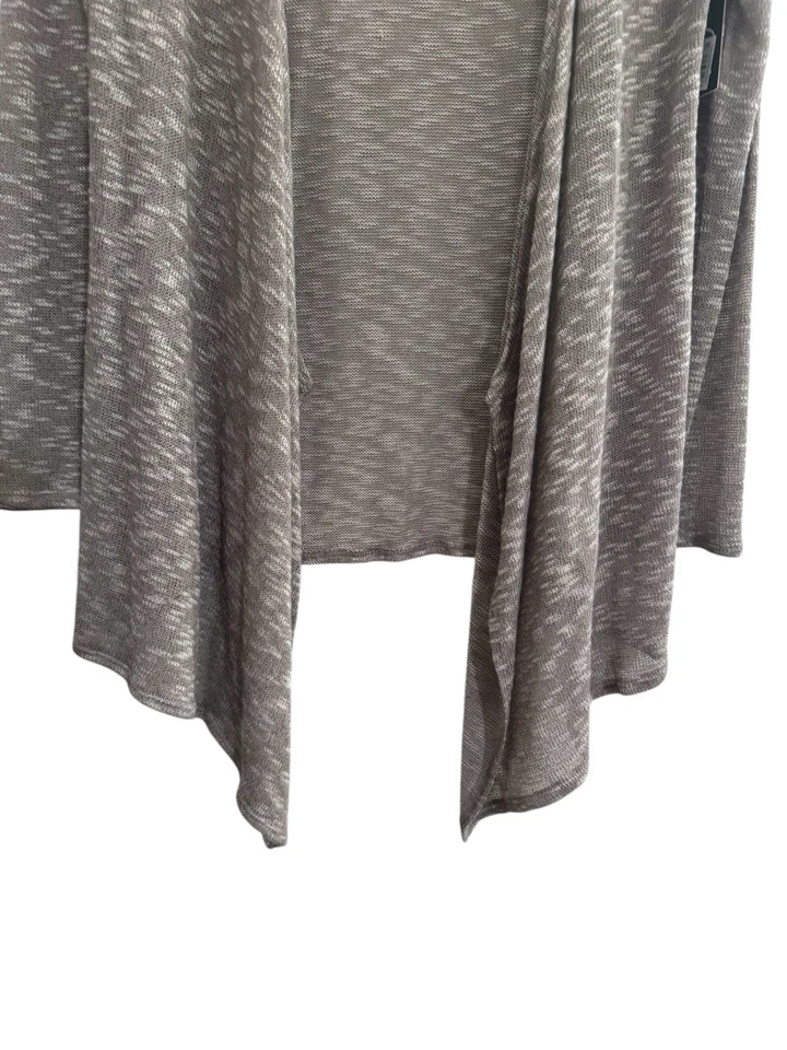 NWT Volcom Women Medium Open Cardigan Sweater Wrap Taupe Sheer Lightweight #4686 - Image 4 of 4
