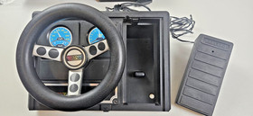 COLECOVISION VIDEO GAME CONSOLE CIB WITH STEERING WHEEL ,GAMES TESTED WORKING