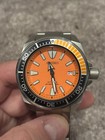 Seiko Men’s Automatic Diver Watch Orange Dial 200m Steel Bracelet Box Papers — photo 4