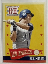 2013 Hometown Heroes Baseball Rick Monday Card #163 Complete Your Set! ⚾️