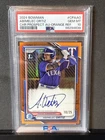 2024 Bowman Chrome Abimelec Ortiz Auto 1st TRUE Orange /25 Nationals Bomber!
