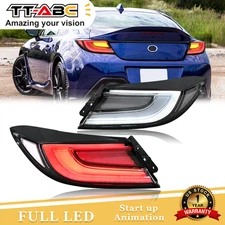 TT-ABC Clear LED Taillights For 2022-2024 Toyota GR86 Subaru BRZ Rear Brake Lamp
