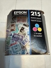 Epson 215 Tri Color Cyan Magenta Yellow Ink Cartridges New Exp 2022