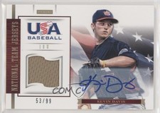 2012 USA Baseball National Team 18U Jersey Signatures 53/99 Kevin Davis Auto 0h1