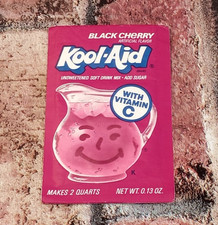 Vintage Kool Aid Black Cherry Drink Mix Unopened Packet