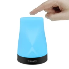 Portable Bedside Night Light Lamp with Color LED's & Rechargeable Battery