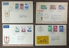 Finland 1950/55 lot of 4 semipostal FDC