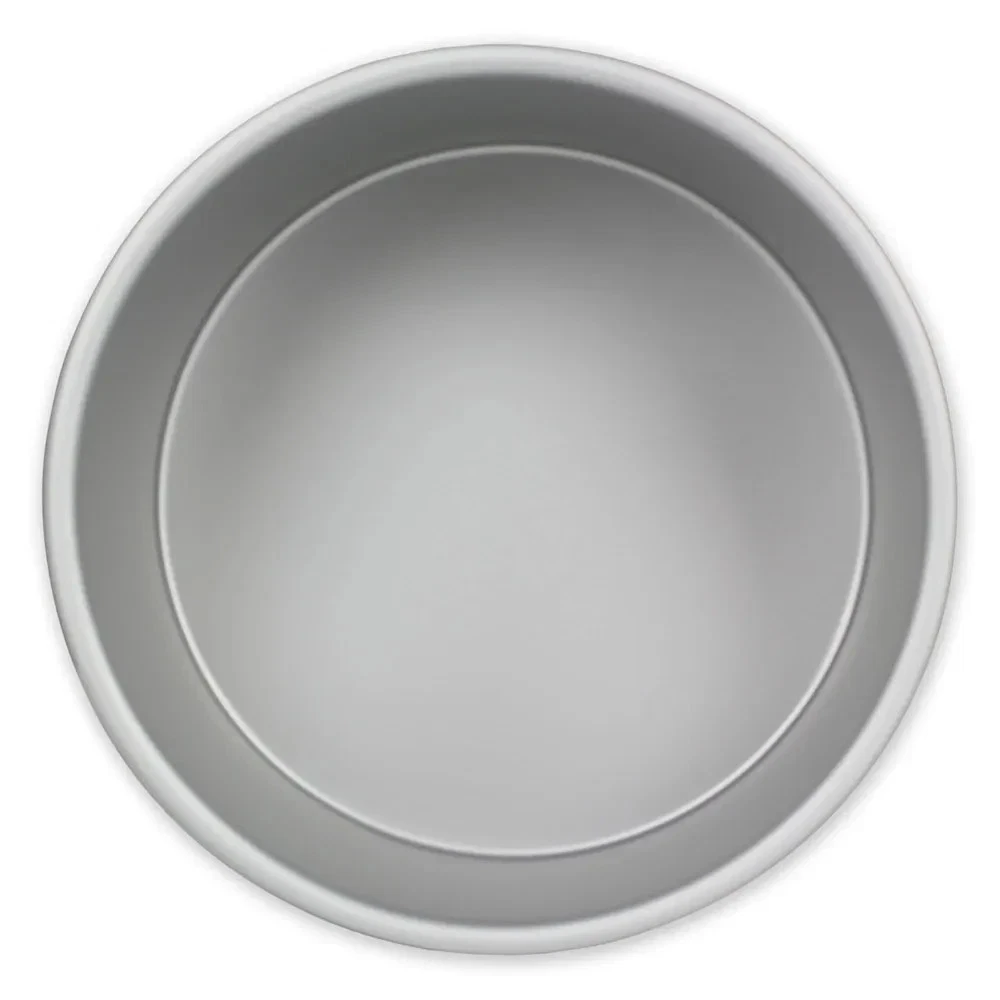 PME RND084 Anodised Aluminium Round Cake Pan 8 x 4-Inch Deep , Silver, 8-inch